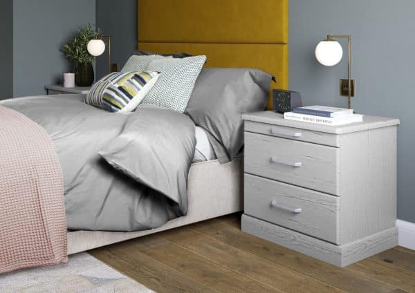 welford bedroom range bedside table with handles detail